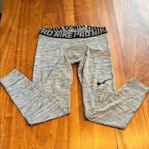 Nike Heather Gray Compression Leggings
